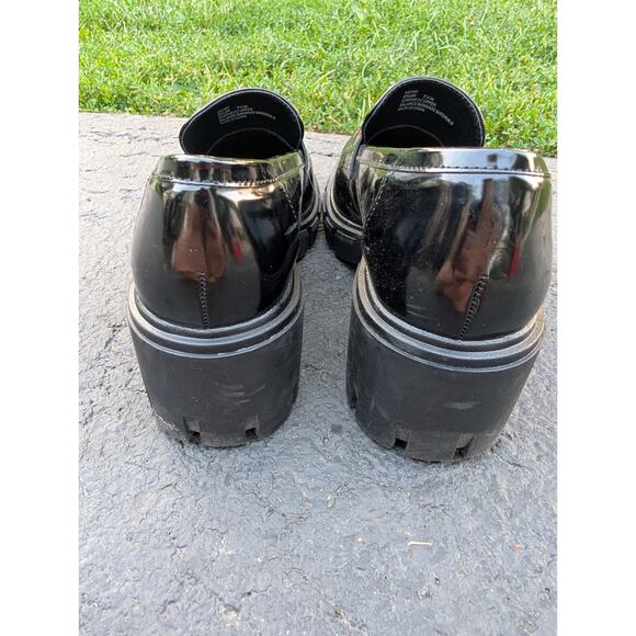 Sincerely Jules Womens Dylan Chunky Heel Lug Sole Platform Loafers Shoes Sz 7.5 - Picture 5 of 7